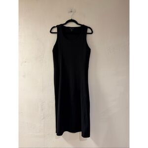 Athleta Pacifica Ribbed Midi Dress in Black Medium